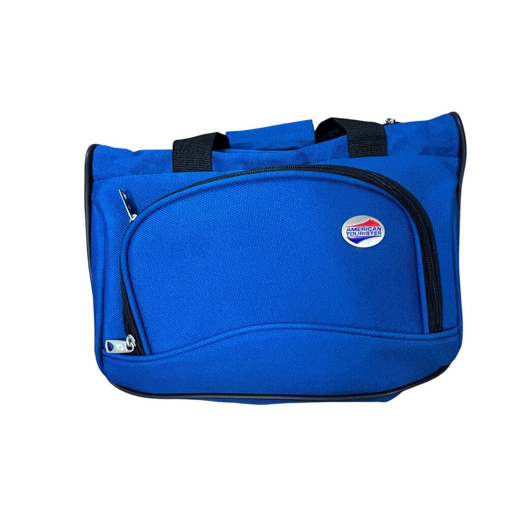 American Tourister 17" Small Duffel Bag Cobalt Blue Travel Carry On Gym Bag